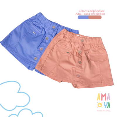 Falda short dril Ref SH044